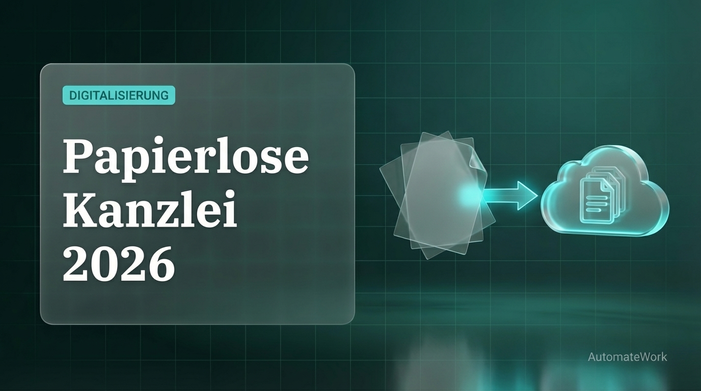 Papierlose Kanzlei 2026: Der realistische Weg zur digitalen Akte