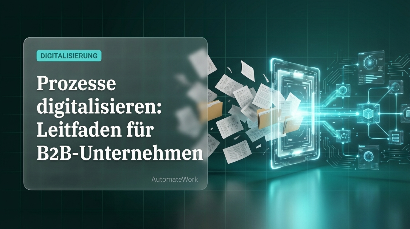 Prozesse digitalisieren: Leitfaden für B2B-Unternehmen