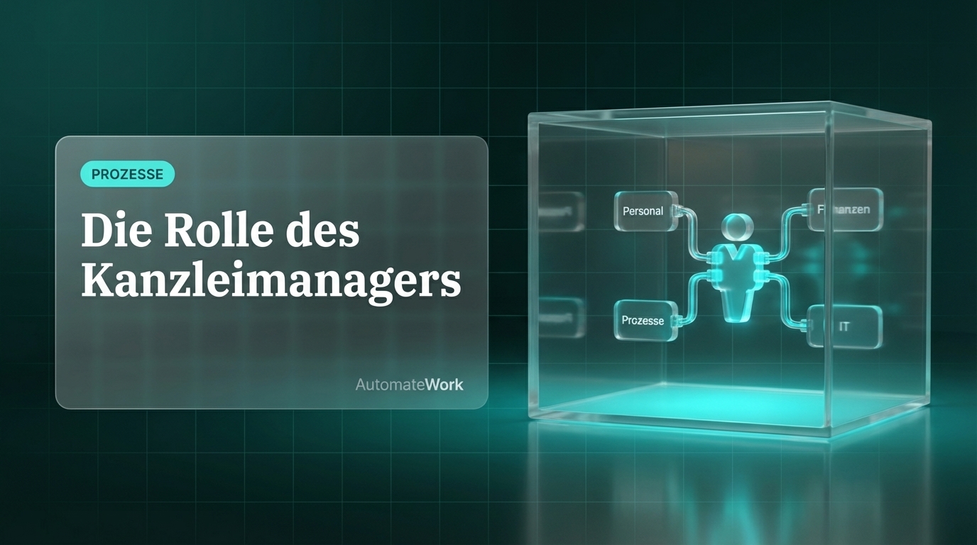 Die Rolle des Kanzleimanagers: Warum wachsende Kanzleien ihn brauchen