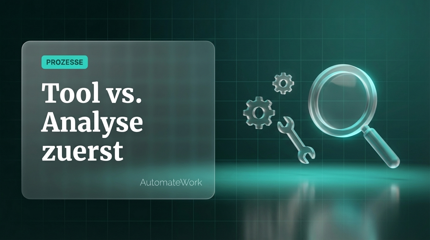 Warum Tool zuerst scheitert: Der Analyse-zuerst Ansatz für Kanzleien